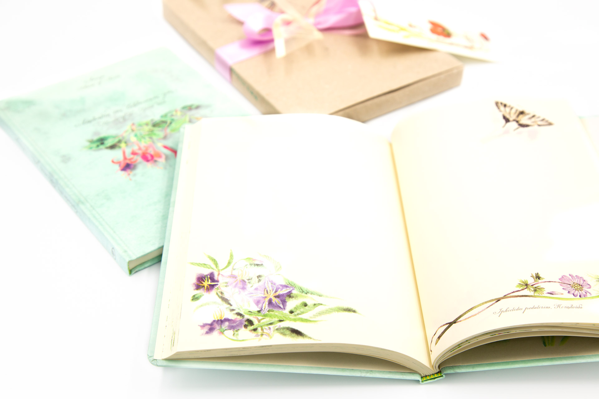 Book of Secrets "Flowers of the Greek Land" - Front, Spread and Packaging