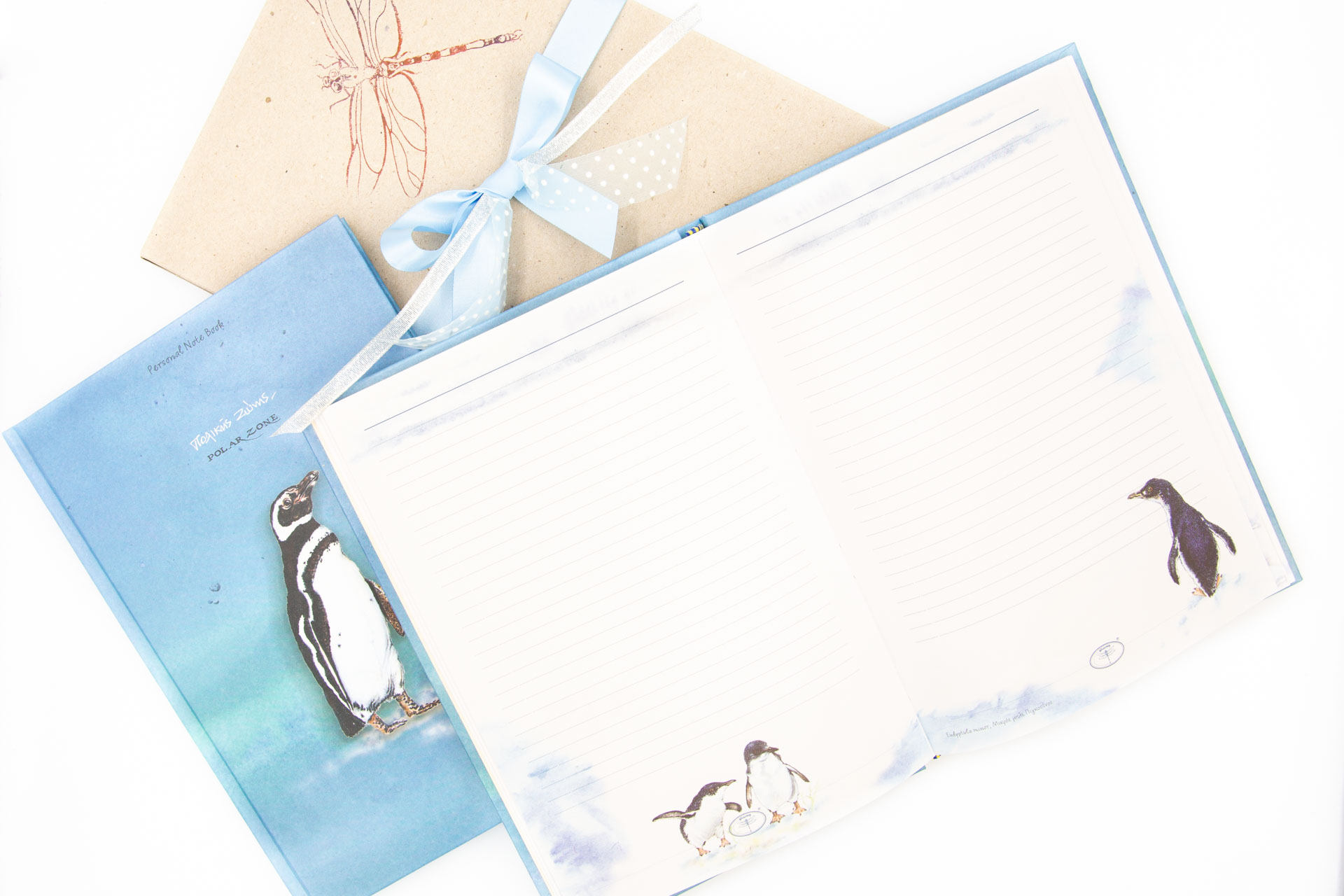 Personal notebook "Polar Zone" - Spread, Front and Package