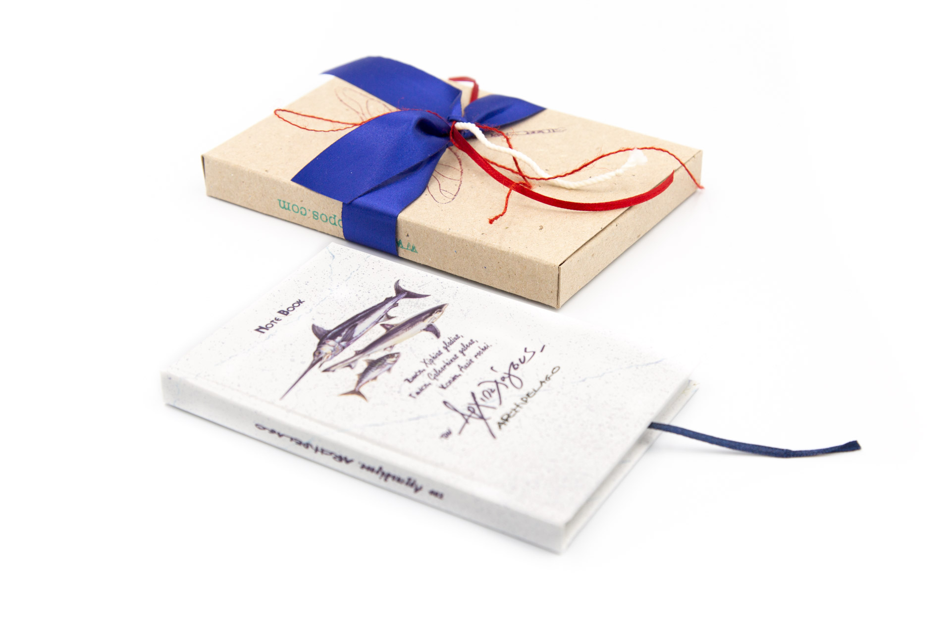 Small notebook "Archipelago" - Front and Packaged