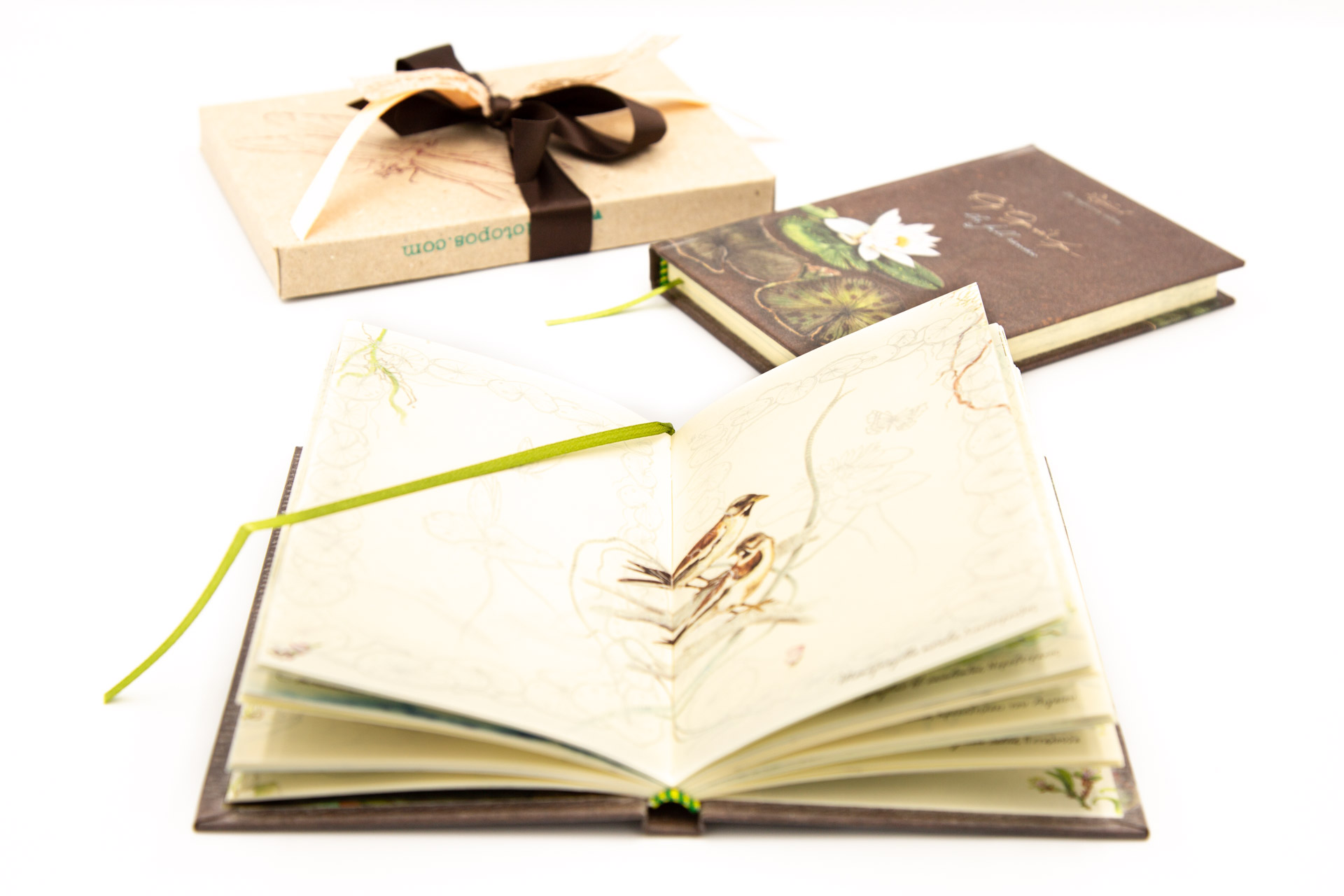Small notebook "the Full Review" - Spread, Front and Packaged