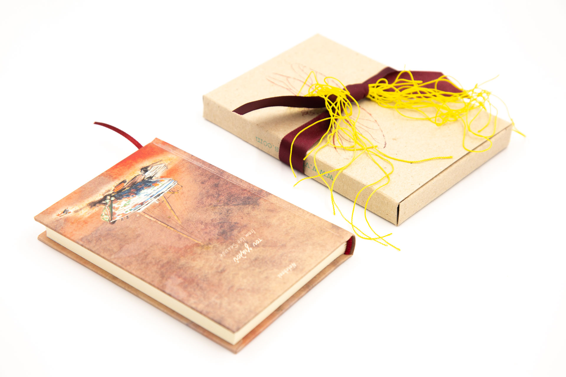 Small notebook "from the Seaside" - Front and Package