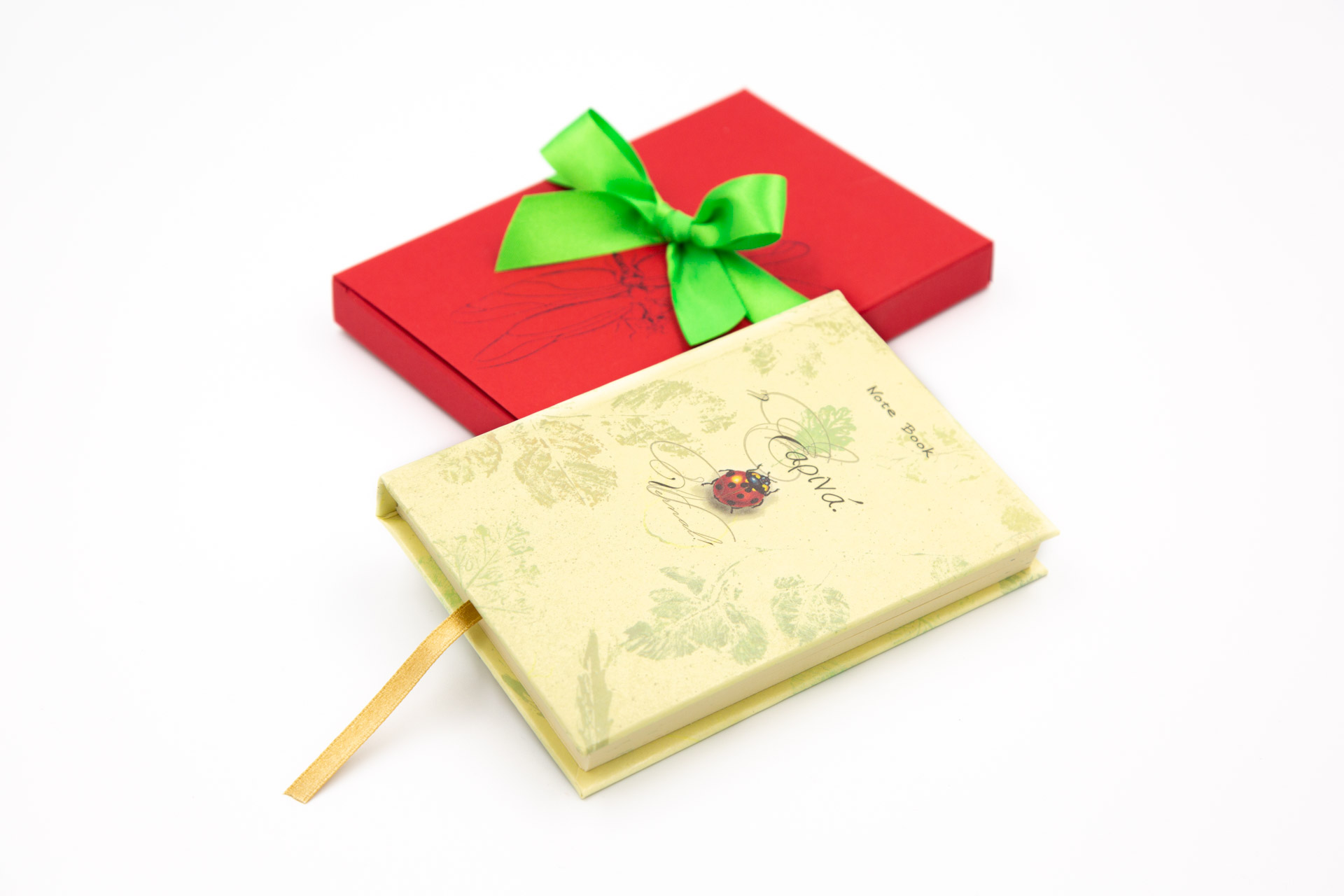 Small notebook "Vernal" - Front and Package